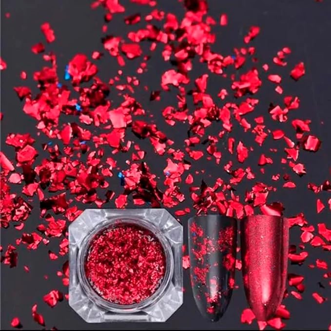 Nail Art Chameleon Glitters Sequins Chunky Iridescent Holographic Flakes Confetti Iridescent Powder for Nail DIY