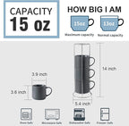 Hasense Coffee Mugs Set of 4 - Image 4