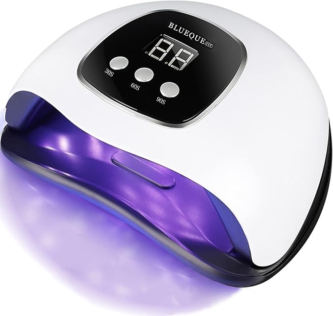 BIGBEAR UV Light for Nails, 48W LED Nail Light for Gel Polish, Fast Nail Dryer with Automatic Sensor, 3 Timer Setting, Small & Portable, UV LED Nail Lamp for Fingernail and Toenail