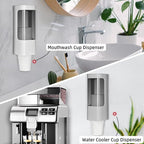 Cup Dispenser, Wall Mount Water Cooler Cups Holder Fit 3-5oz Cup | Fit Paper & - Image 5