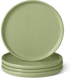 Amazon Basics Glazed Stoneware Appetizer Plates, Ceramic 4-Piece Set, Microwave by AmazonBasics