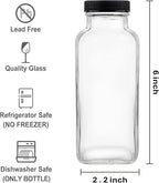 HINGWAH 12 OZ Glass Drink Bottles, Kombucha and More - Image 2