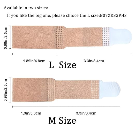 Broken Toe Wraps 8 Pack (Medium Size), Middle Toes Fabric Toe Splint Cushioned Bandages Finger Protectors Straightener Hammertoe Separators