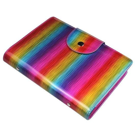 50 Slot Image Stamper Collection Nail Art Stamp Cases - Stamping Plates for Large Sizes 6.0x12.0cm & 9.5x14.5cm - Rainbow