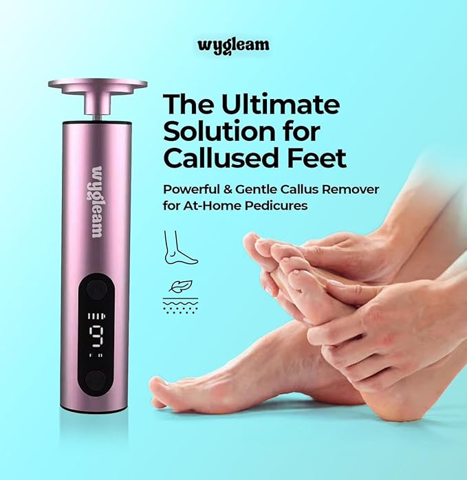 2-in-1 Electric Callus Remover and Nail File Drill Kit for Flawless Feet & Nails - 3 Speeds, Rechargeable, Professional at-Home Pedicure & Manicure Tool