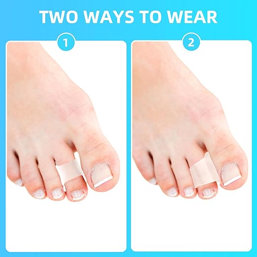 6 Pcs Hammer Toe Corrector,Toe Straighteners For Crooked Toes,Toe Spacers For Women Men,Hammer Toe Corrector For Crooked Toes,Bunion,Hammer Toes(Clear,One Size)