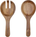 Wooden Salad Tongs Wood Salad Servers Serving Spoons - Image 3