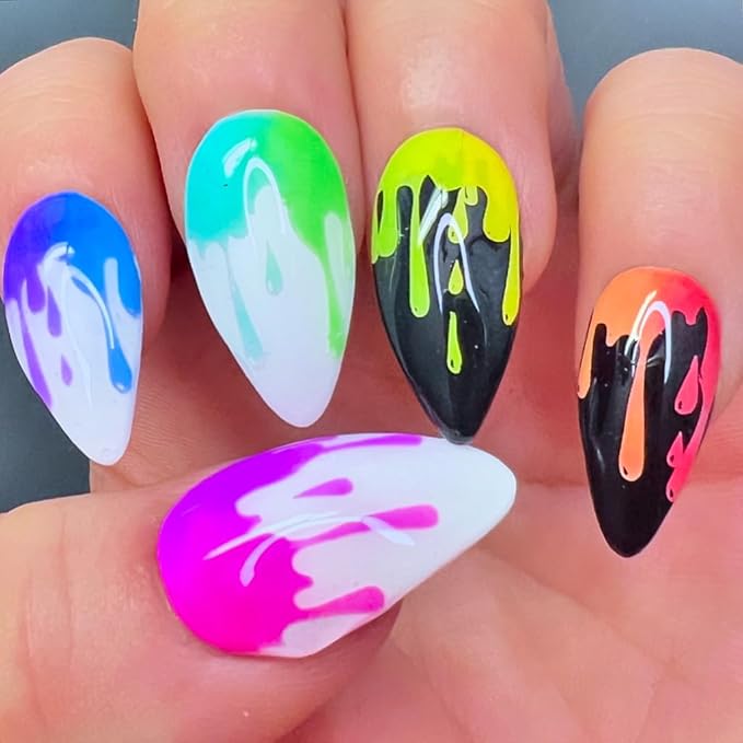 SheModern STICKY GREEN + LEMON + LIME Stamping Polishes For Nail Art Design Air-Dry Collection. More Transfer Time with Tacky Surface for Easy Adhere of Pigment, Glitter