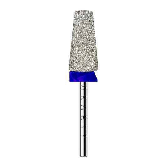 Makartt Electric Nail Drill Bits: Tapered Barrel Carbide Diamond Sanding Bit for Nail Prep Shaping, Upgrade Drill Tips with Cross Teeth & Dust-Proof Ring for Manicure Salon Cuticle Remove, M #150 Grit