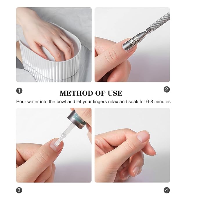 Lurrose Acrylic Nail Soak Bowl Manicure Nail Soak Off Bowl Nail Art Wash Bowl Nail Salon Supplies