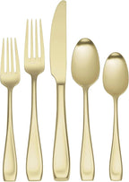 Oneida Moda Champagne Satin 20-Piece Silverware Set by Oneida