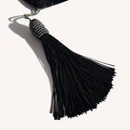 Elegant Sequin Rhinestone Black Table Runner, Ombre Velvet, Modern Style - Image 3