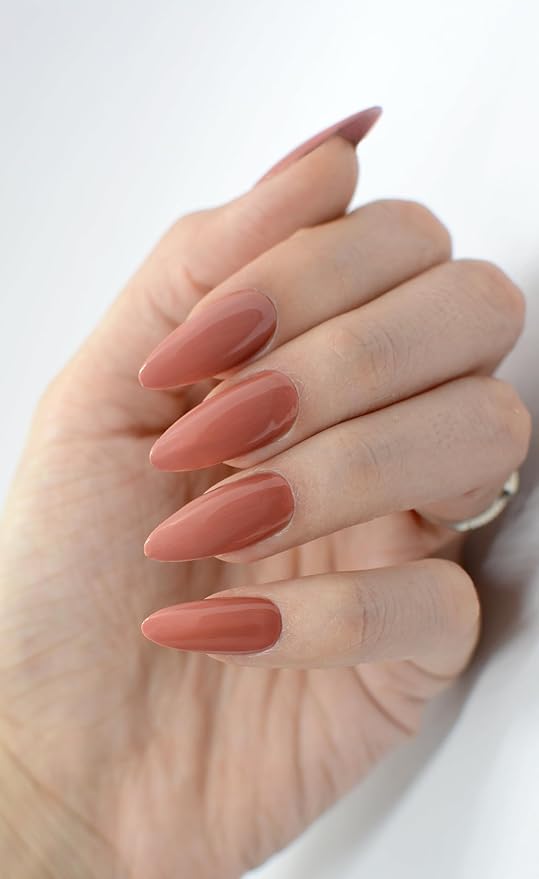 PINK MASK Gel Color Nail Polish Cinnamon 15ml / o.5 oz - UV/LED Gel Polish, Non Wipe, Long Lasting, Soak Off Formula