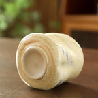 Unique Glaze Coffee Cups Set, Handleless Teacup Retro Coarse Ceramic Mugs - Image 7
