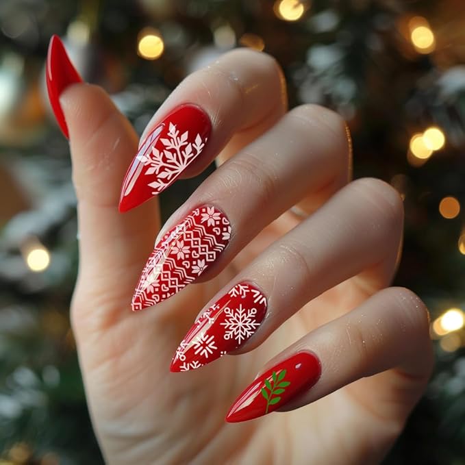 PH PandaHall 5pcs Christmas Nail Stamping Plate 128 Pattern Reindeer Snowman Snowflake Bell Nail Stencils Nail Art Stamping Plate Stainless Steel Print Nail Stencil for Nail Art Design Manicure Salon