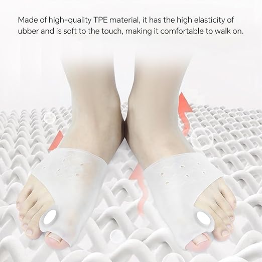 Toe Separators for Correcting Bunions and Restoring Toes to Their Original Shape for Men and Women – Toe Spacers Bunion Corrector (Transparent)