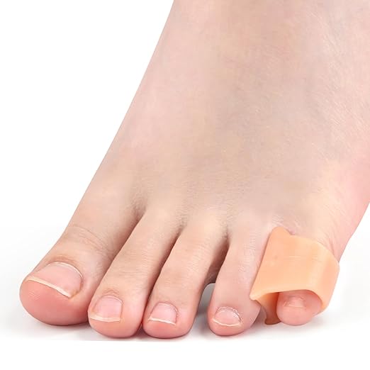 10 Pcs Pinky Toe Splint, Gel Toe Separators, Little Toe Straightener Hammer Toe for Men Women Walking, Running, Overlapping, Bunion Corrector and Bunion Relief