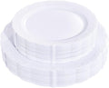 U-QE 60PCS White-Plastic-Plates by U-QE