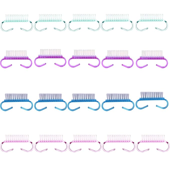 20PCS Handle Grip Nail Brush, Christmas Thanksgiving Gifts for Women Girls