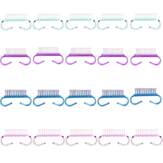 20PCS Handle Grip Nail Brush, Christmas Thanksgiving Gifts for Women Girls