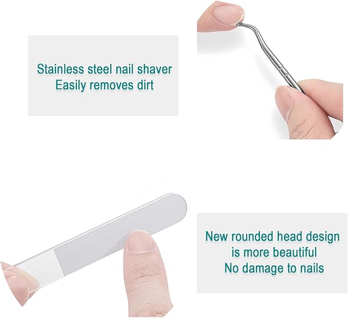 Eagle Beak Beveled Nail Clippers, Wide Jaw Opening Anti-Splash Slanted Nail Clippers Set, Super Sharp Oblique Large for Thick Nails, Seniors & Ingrown Care (Green)