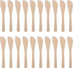 DOITOOL 20Pcs Wooden Butter Knife, 5.9 Inch Jelly Cheese Spreaders Bread by DOITOOL