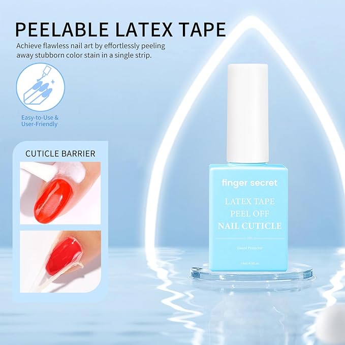 Nail Polish Gel Remover Kit- Professional Manicure Essential. Includes Latex Tape, Nail Cuticle Oil (Lavender), Nail Remover. 15ml/0.5floz.Ideal For Home Use and Salon.