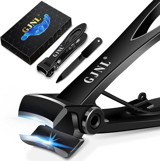 Nail Clippers for Men Thick Nails - Stocking Stuffers Gifts for Men 16mm Wide Jaw Opening, Large Toenail Clippers for Seniors for Thick Toenails