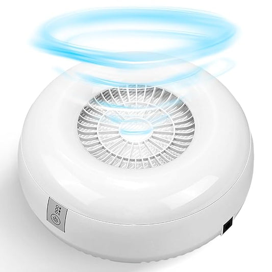 Nail Dust Collector, Quiet and Powerful Fan Dust Collector for Nail Tech with Reusable Filter, 50,000-Hour Lifespan, for Acrylic Nail Polishing,Salon & Home(White)
