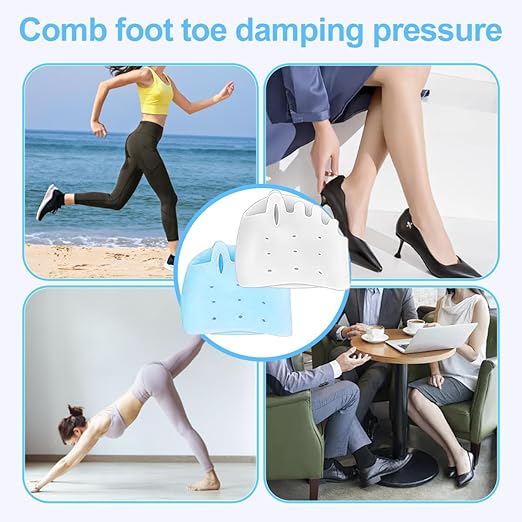 toe separators for Women & Men， ball of foot bunion corrector toe spacers ，toe protectors women，4-Pairs bunion pads,2025 New (4)
