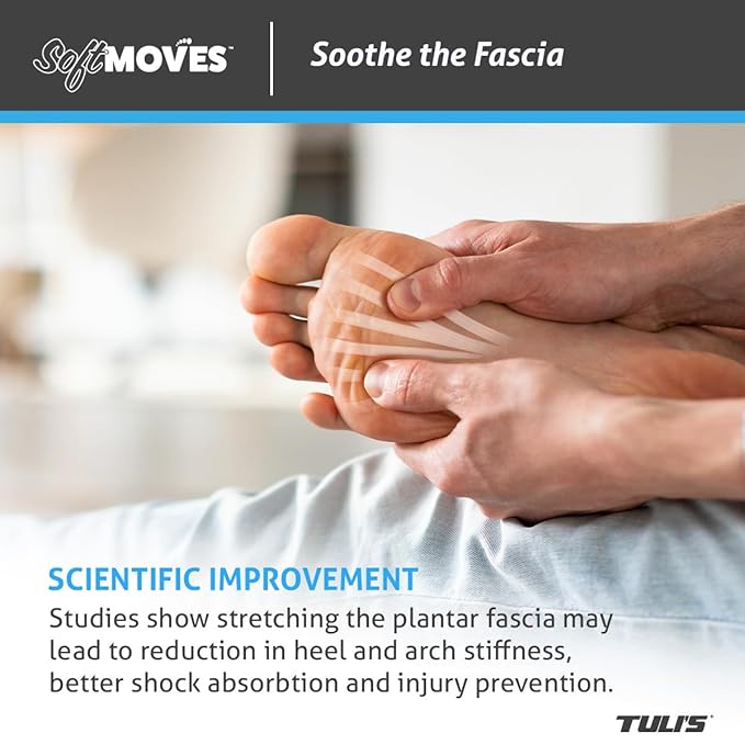 Tuli’s Soft Moves Adjustable Toe Separators, Silicone Toe Spacers for Alignment, Bunions, Hammertoes, Plantar Fasciitis, Yoga, Morton’s Neuroma, and Foot Health, One Size Fits All, Blue