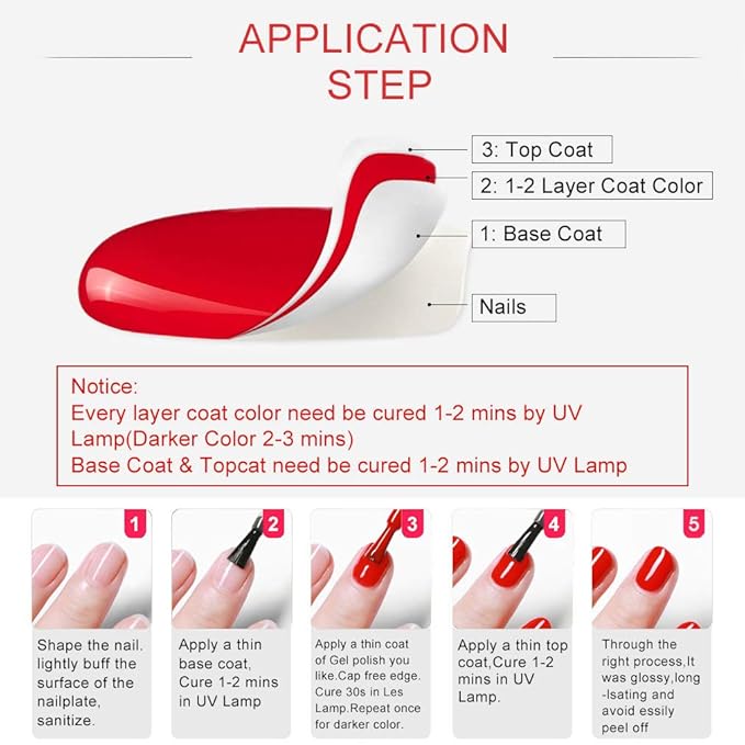VENALISA 15ML No Wipe Tempered Top Coat - Scratch Resistant High Gloss Soak Off Gel Nail Polish Finish Long Lasting Set Gel Nail Kit