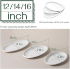 DOWAN Large Serving Platter, Ceramic Serving Dish - Image 2