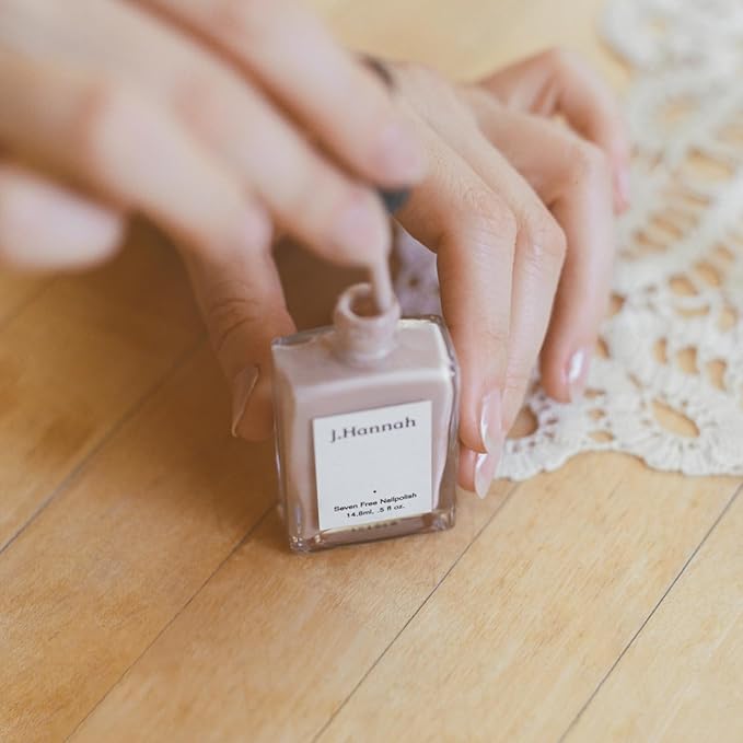 J. Hannah Nail Polish – Vegan, Non-Toxic, Cruelty-Free, Gluten-Free, Long Lasting, USA Made, Plum Purple Amethyst Color (Gamay)