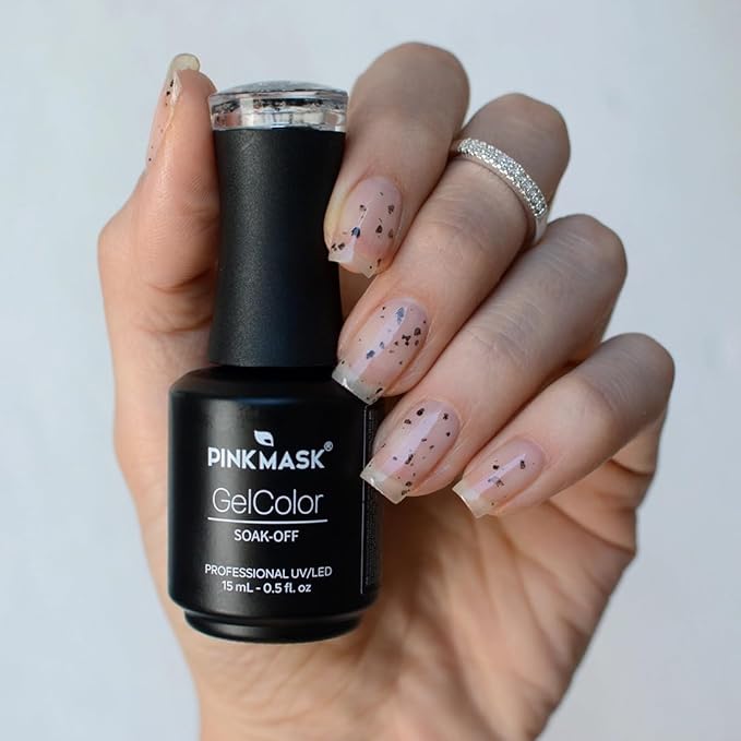 PINK MASK Gel Color Nail Polish Penny - Cruella Col. 15ml / o.5 oz - UV/LED Gel Polish, Non Wipe, Long Lasting, Soak Off Formula
