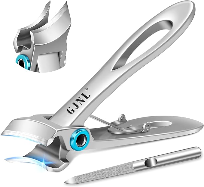 Stocking Stuffers Gifts for Men, Toenail Clippers for Men Thick Nails, Heavy Duty Very Sharp Ingrown Nail Clippers Christmas Xmas Presents for Girls, Sliver
