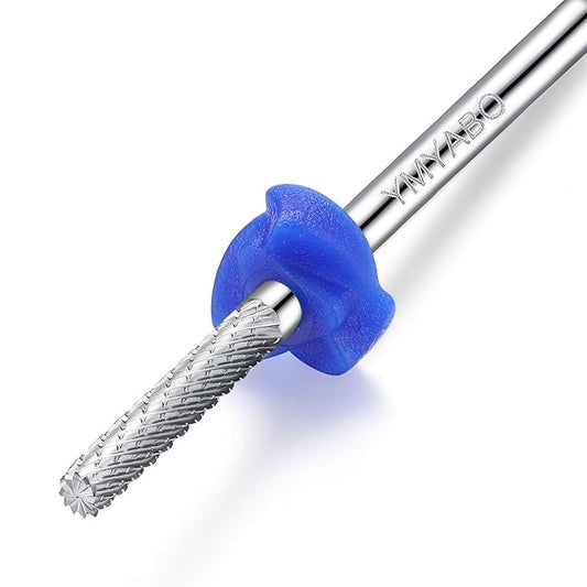 Nail Drill Bit 3/32" Safety Cuticle Clean Nail Carbide Bit Professional Nail Cleaner Bits, Nature Nail Bit for Manicure Nail Prepare Nail Polishing Tool-Medium