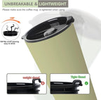 Greentainer 4 Pack Plastic Travel Coffee Mug Set, 20 oz Spill Proof Drinking - Image 5