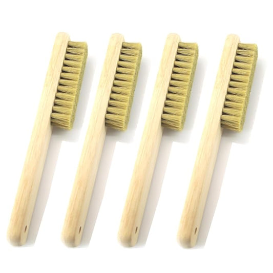 4 Pack Nail Brush for Cleaning Fingernails, Wooden Hand Fingernail Scrub Cleaning Brushes for Toes and Nails Cleaner, Pedicure Scrubbing Tool Kit for Men and Women