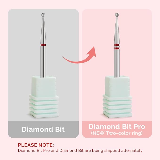 MelodySusie 1.8mm Ball Shape Cuticle Clean Nail Drill Bit 3/32'', Professional Safety Carbide Diamond Under Nail Cleaner for Cuticle Dead Skin Nail Prepare, Beginners Bits, Series Bit-S, Fine