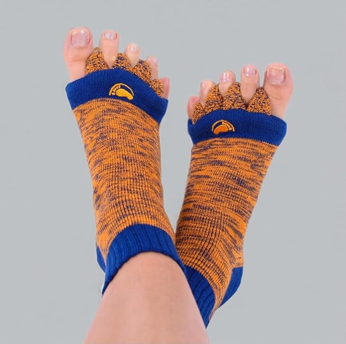 My Happy Feet Foot Alignment Socks with Toe Separators for Men or Women