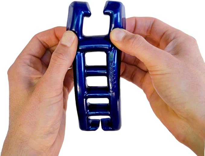 Yoga Toes® Classics for Men: Gel Toe Separators & Stretchers in Metallic Blue. Stop Foot Pain & Boost Athletic Performance! (Small M- 7 and up)
