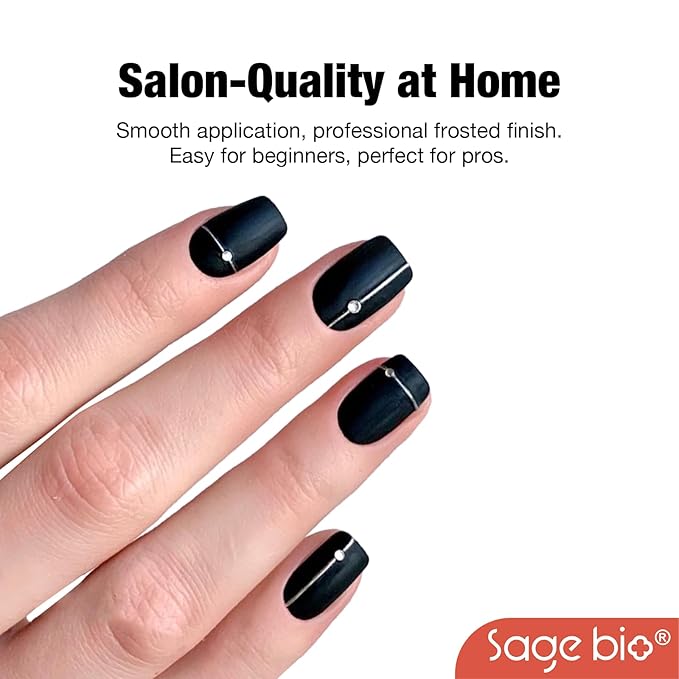 15ml Matte Top Coat for Gel Nail Polish – No Wipe, Long-Lasting Velvet Finish, Anti-Scratch, UV/LED Cured Nail Top Gel for Salon & Home Manicure