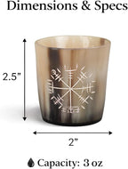 Handicrafts Home Viking Horn Shot Glasses Set of 4, Handmade Natural Ox Horn - Image 6