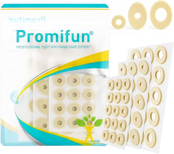 Corn Cushions for Toes and Feet - Callus Cushions to Protect Sore Spots with Foam Padding - Self-Stick Adhesive Pads - Relief Pain, Pressure and Friction from Shoes (Multi-Size, 90 Count)
