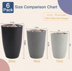 Wheat Straw Cups 6 PCS - 16 OZ Drinking Glasses - Image 4