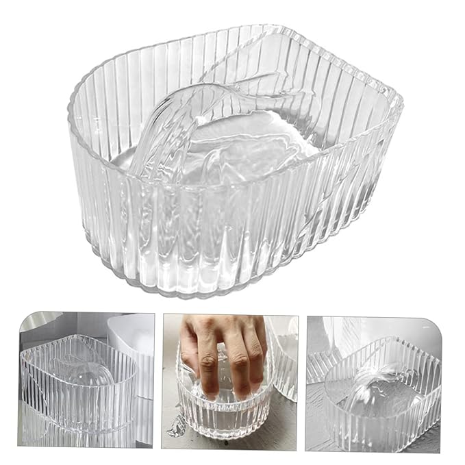 FRCOLOR Glass Nail Soaking Bowl Set 3Pcs for Manicure Nail Polish Remover and Gel Soak off Hand Soaker Bowls for Salon and Home Use 5.78X4.33X7.38 Inches