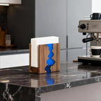 Artistic Napkin Holder | Loongresinwood Acacia Wood & Epoxy Resin | Thickened - Image 6