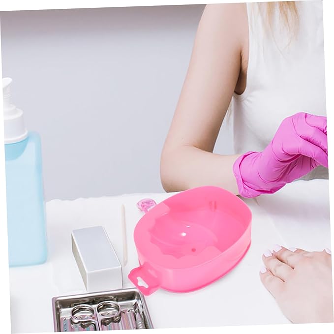 2pcs Nail Soaking Bowls for Manicure Spa Nail Art Tool for Soaking for Home Diy and Professional Use Comfortable Care