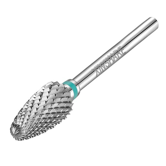 Nail Drill Bits 3/32" Carbide Professional Safety Tungsten Nail File Cone Drill Bit for Acrylic Nail Gel Cuticle cleaner Manicure Pedicure Nail Polishing, Beginner Salon, Coarse